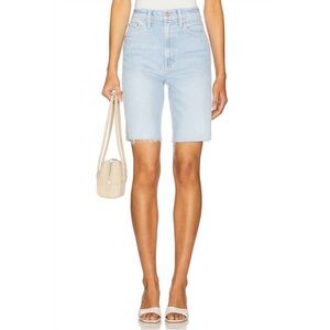 NWT MOTHER High Waisted Rider Bermuda
Short Fray Cowabunga Size 30